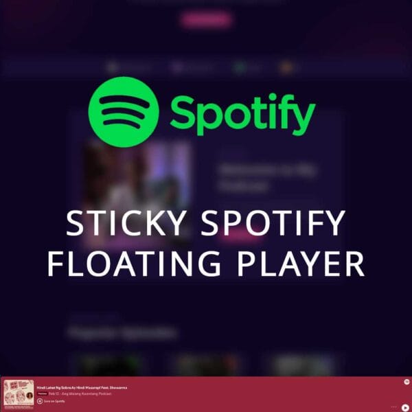 Sticky Spotify Player (1-Year)