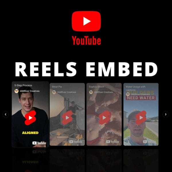 Youtube Reels Embed (1-Year)